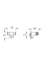 Base 700 A44073 Ikili Askı, Krom