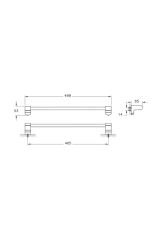 Base 700 A44070 Uzun Havluluk, Krom