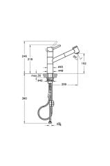 Masterline Xl Pull-out Eviye Bataryası A42147 Krom