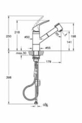 Masterline Xl Pull-out Eviye Bataryası A42147 Krom
