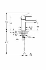 Flo S A41936 Lavabo Bataryası, Krom