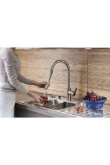 Maestro Inox Pull-down A42153 Eviye Bataryası, Krom